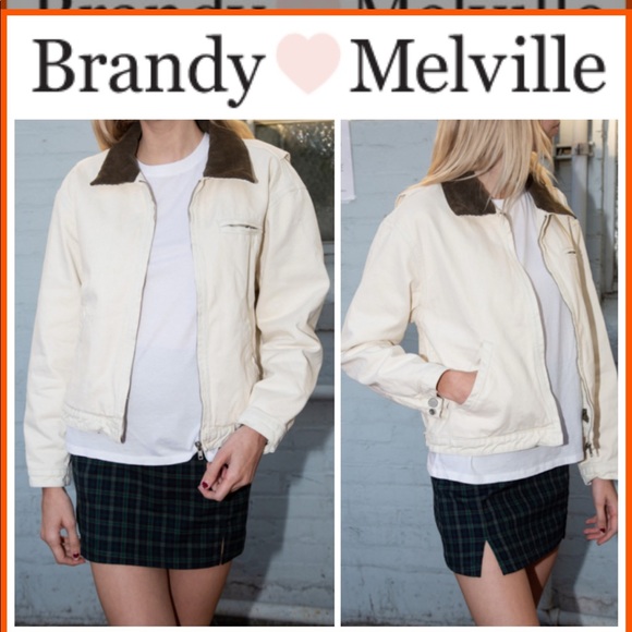 brandy melville white jacket